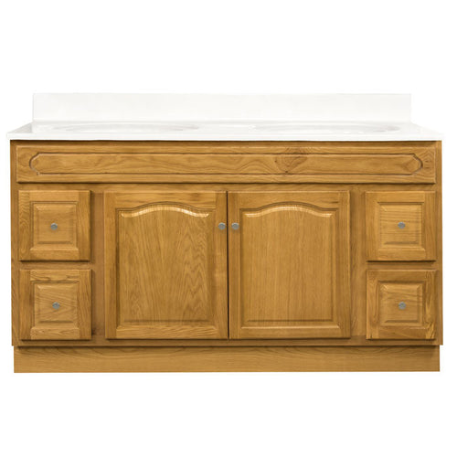 Walnut Ridge Cabinetry Vanity with Drawers  Appalachian Oak V6021D