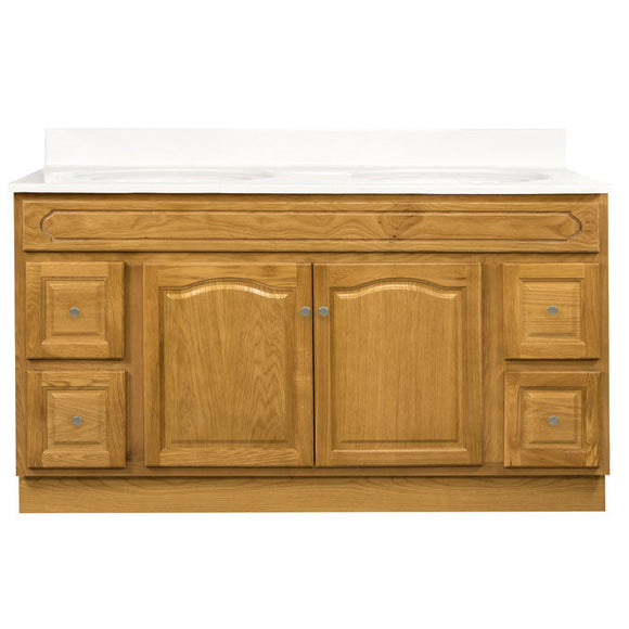 Walnut Ridge Cabinetry Vanity with Drawers  Appalachian Oak V6021D