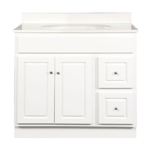 Walnut Ridge Cabinetry Vanity with Drawers – Glossy White
