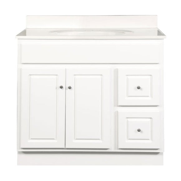 Walnut Ridge Cabinetry Vanity with Drawers – Glossy White