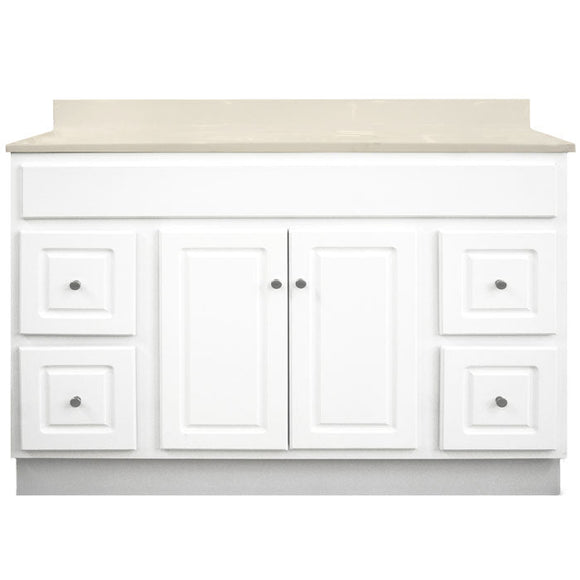 Walnut Ridge Cabinetry Vanity with Drawers – Glossy White V4821D
