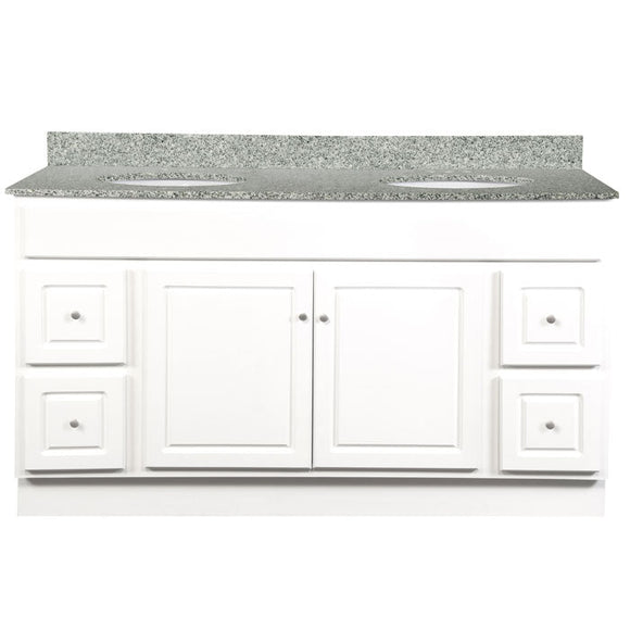 Walnut Ridge Cabinetry Vanity with Drawers – Glossy White V6021D